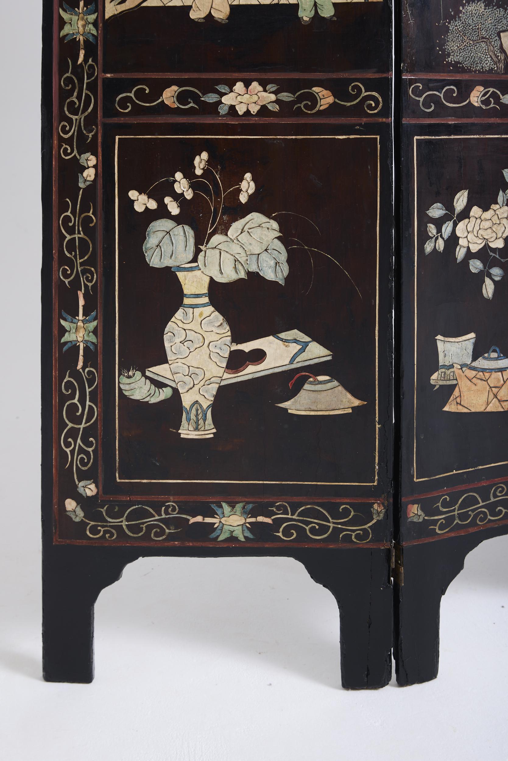 Chinese Lacquer Screen