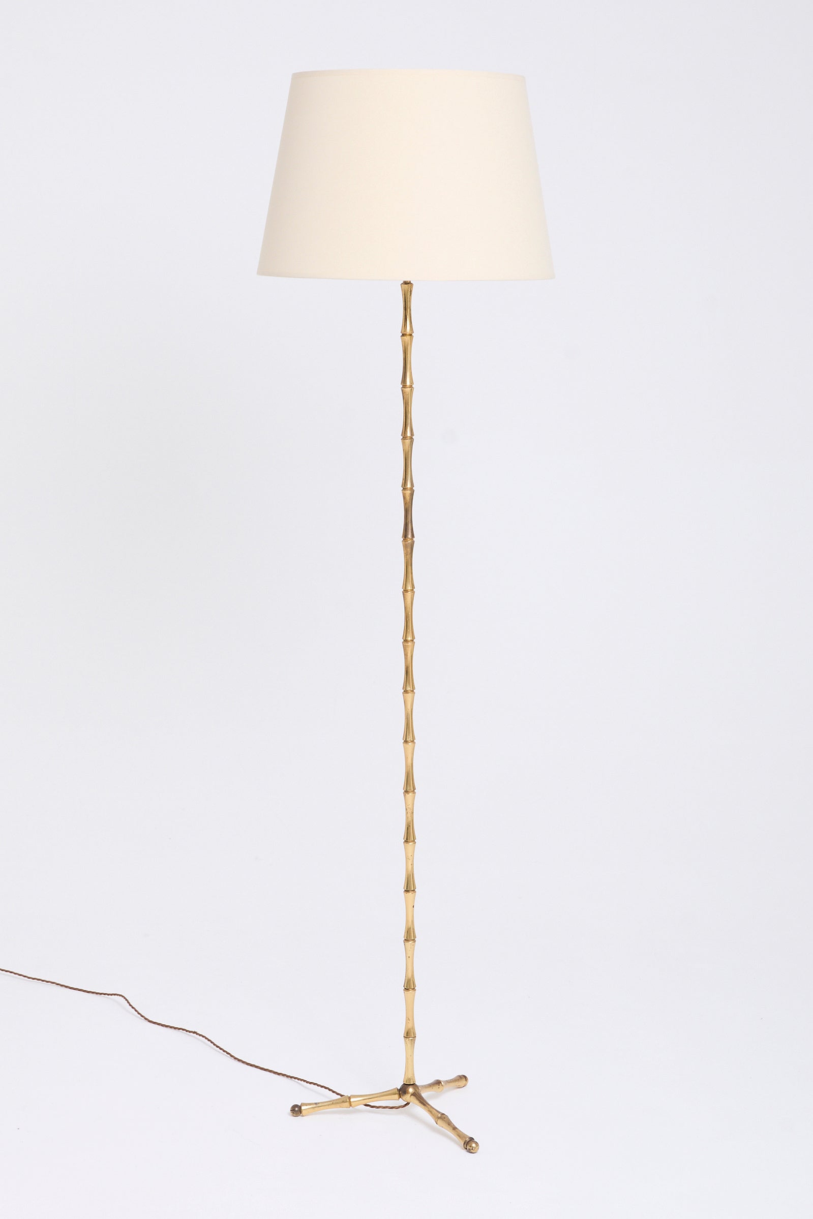 10504- Bronze Bamboo Floor Lamp