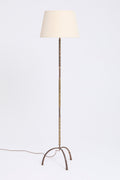 10505- Brass Bamboo Floor Lamp
