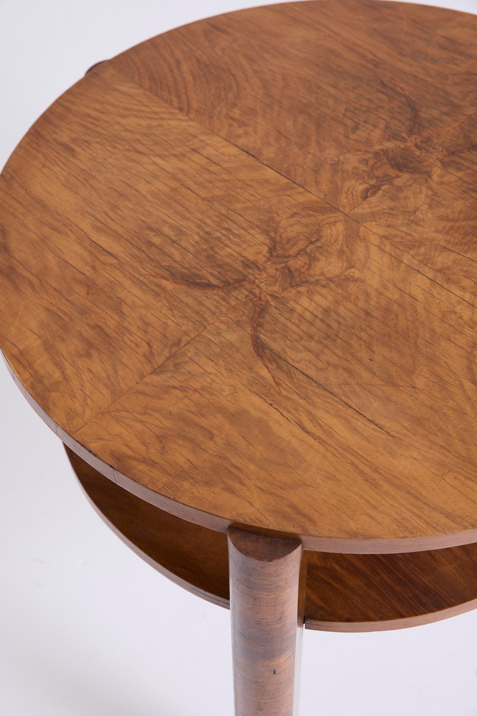 Art Deco Walnut Side Table