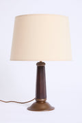 10522- Brass and Wood Table Lamp