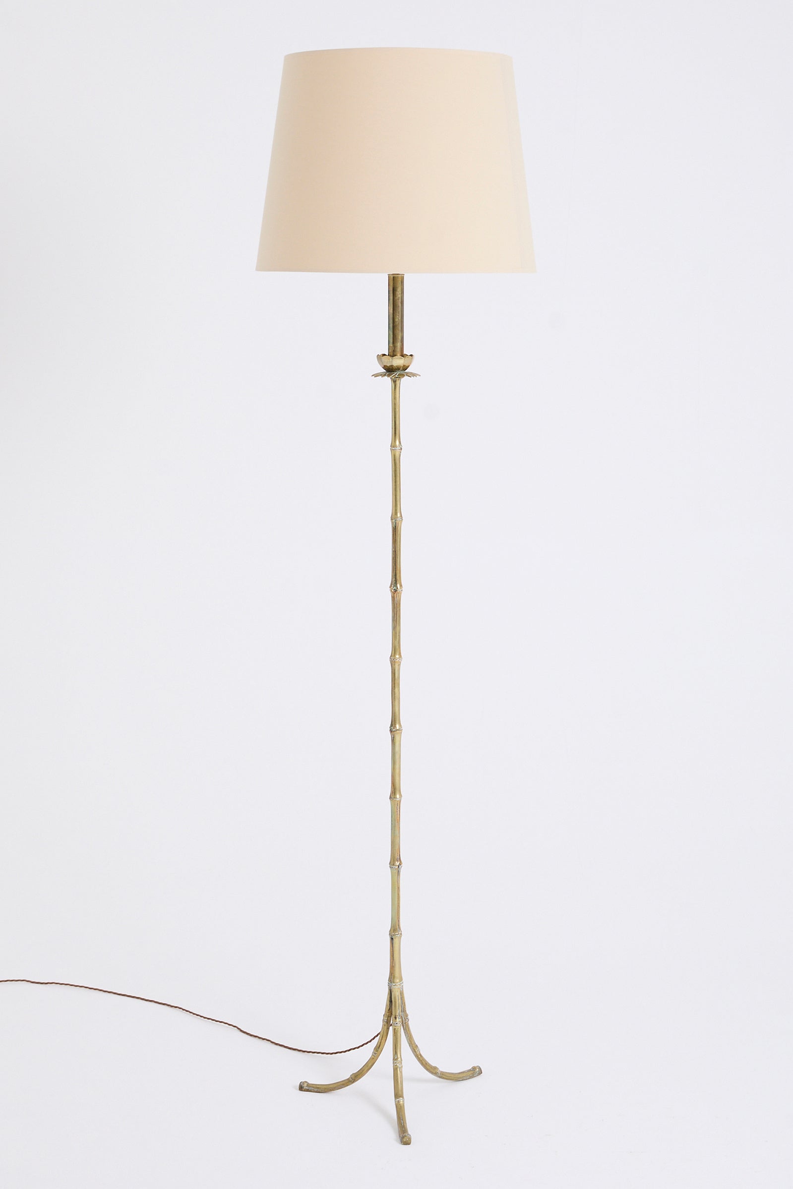 10530- Bronze Bamboo Floor Lamp