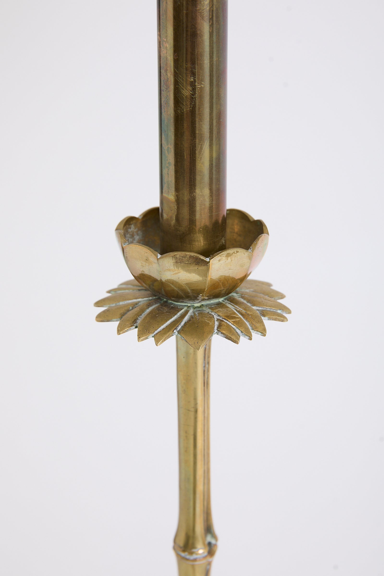 Bronze Bamboo Floor Lamp