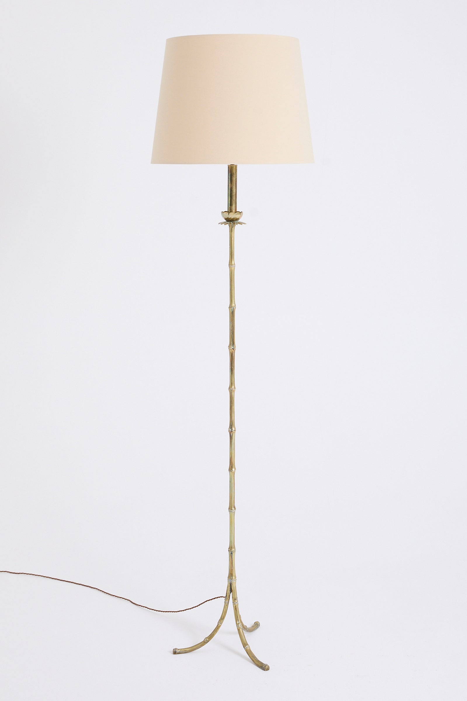 Bronze Bamboo Floor Lamp