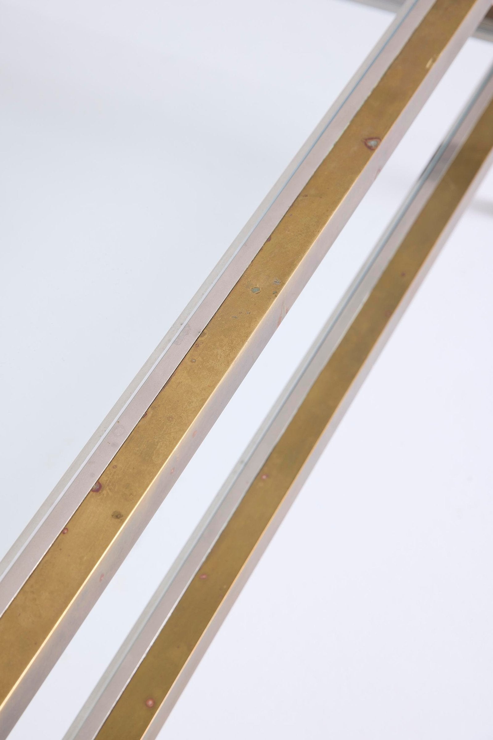 Brass and Glass Coffee Table