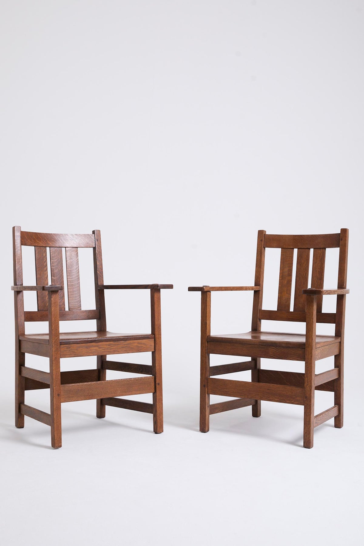 Pair of Armchairs by Gustav Stickley (1858 -1942)