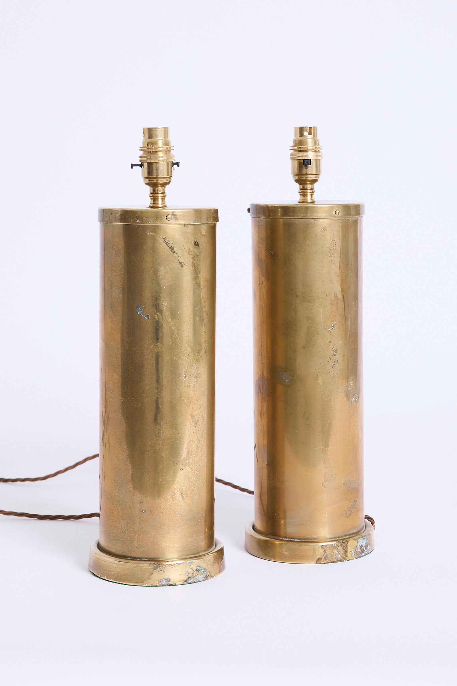 Pair of Brass Table Lamps
