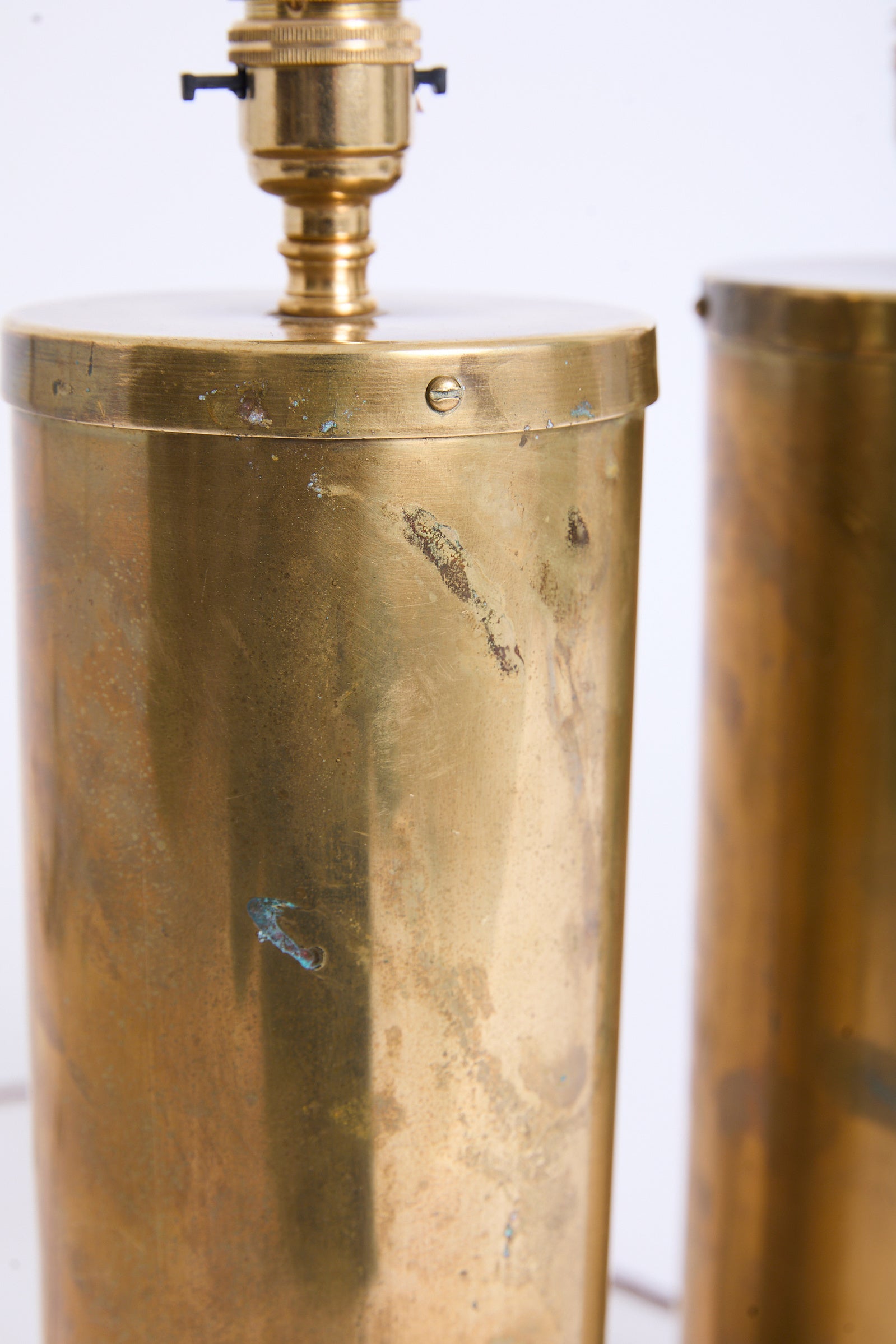 Pair of Brass Table Lamps