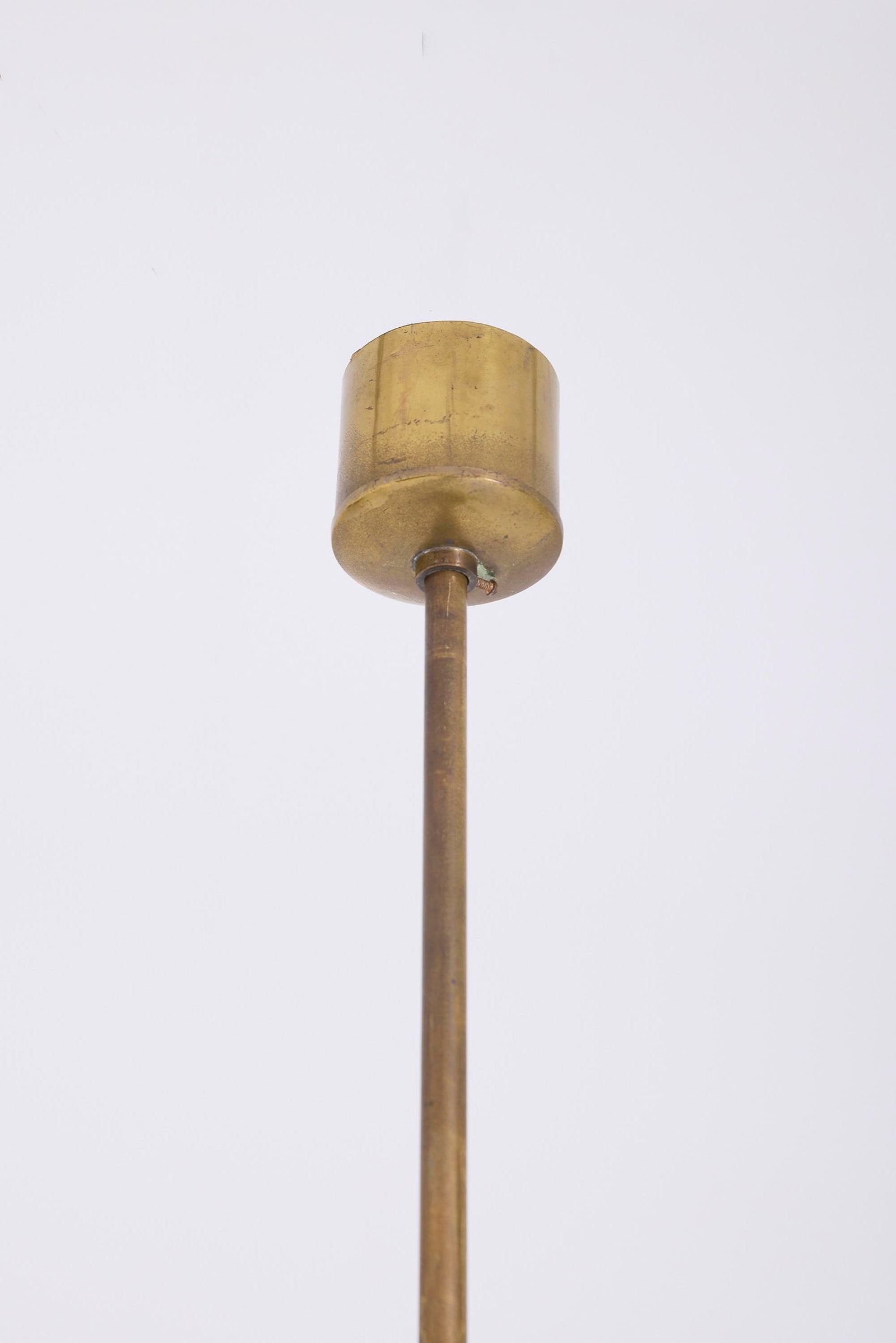 Mid-Century Brass Chandelier by Ulrich Guglielmo