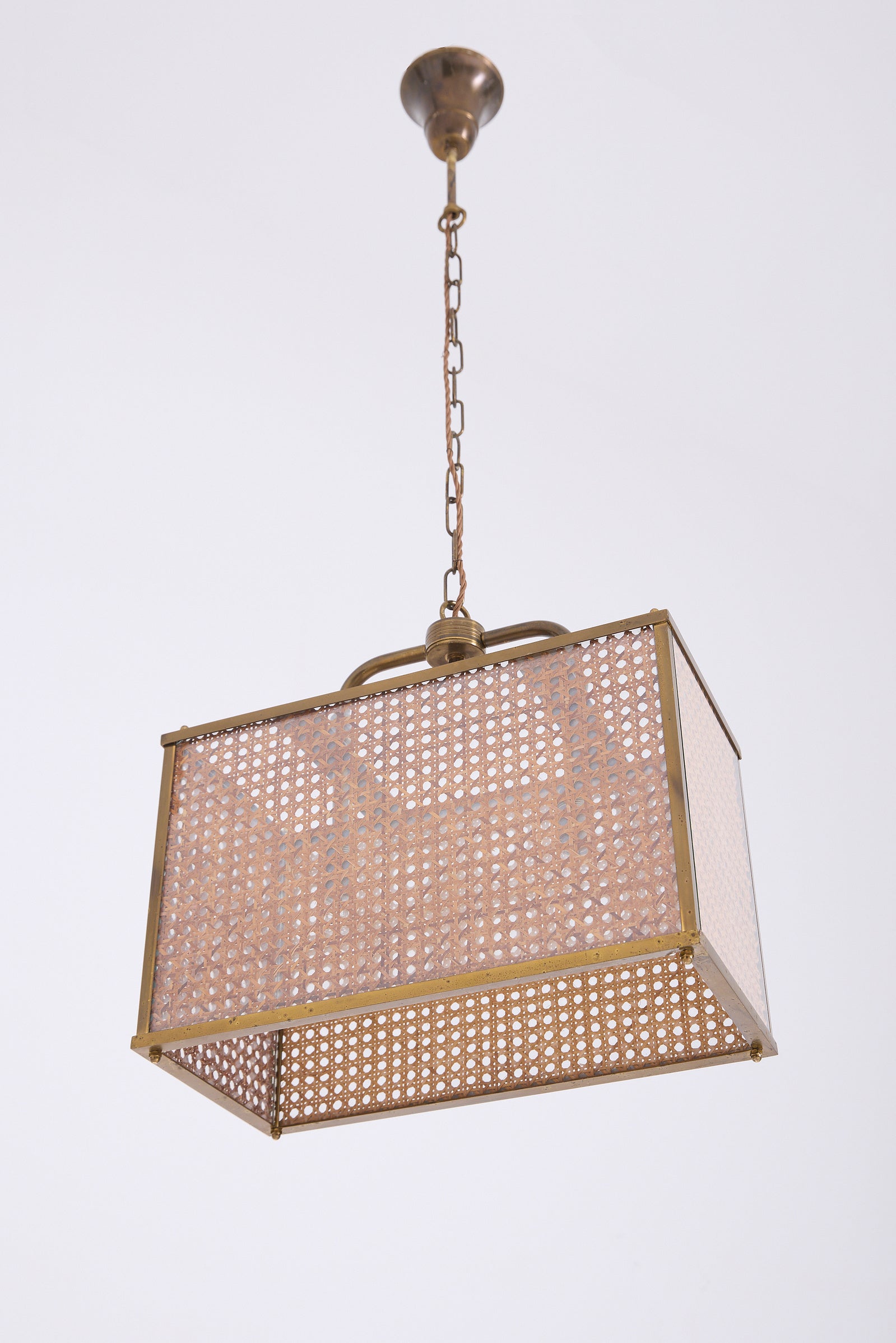 Brass and Cane Lantern
