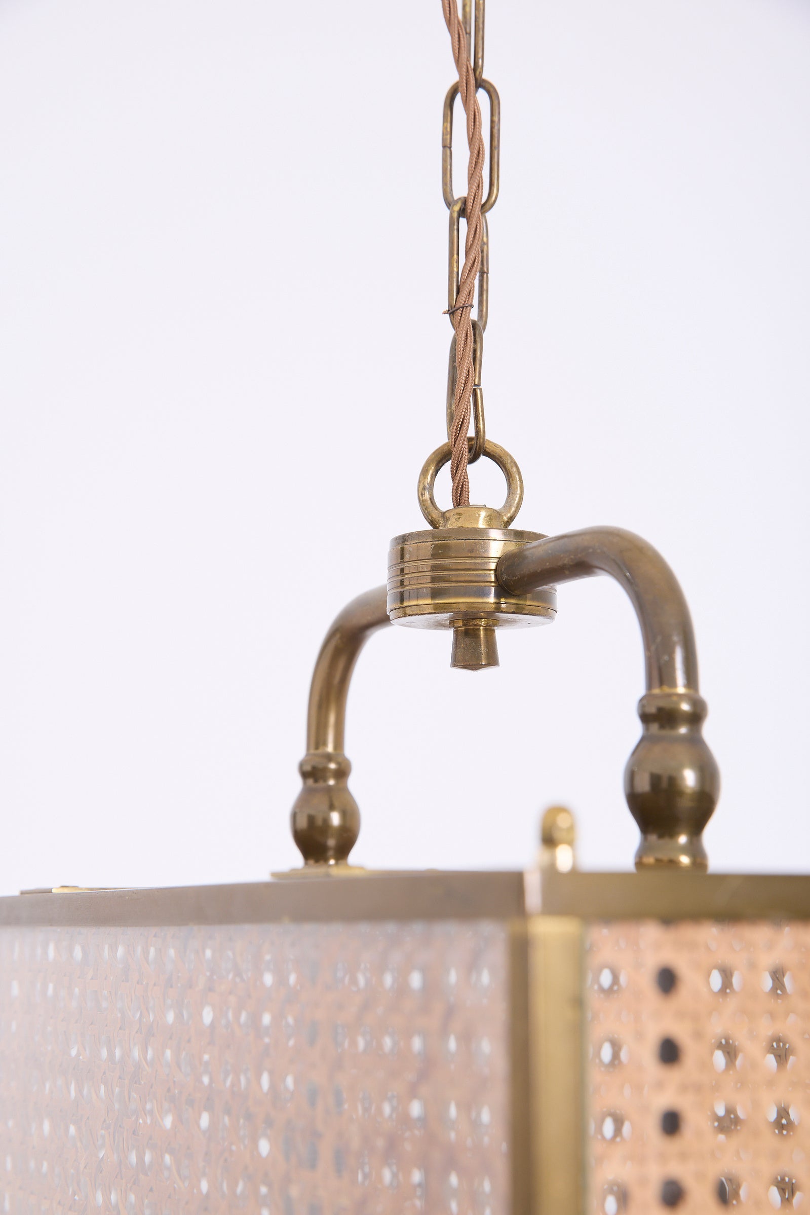 Brass and Cane Lantern