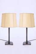Pair of Forged Iron Table Lamps