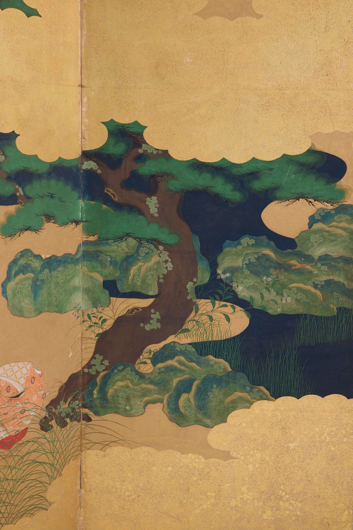 Early 19th Century Byōbu Japanese Screen