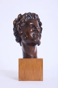 10618- Art Deco Faun's Head Sculpture