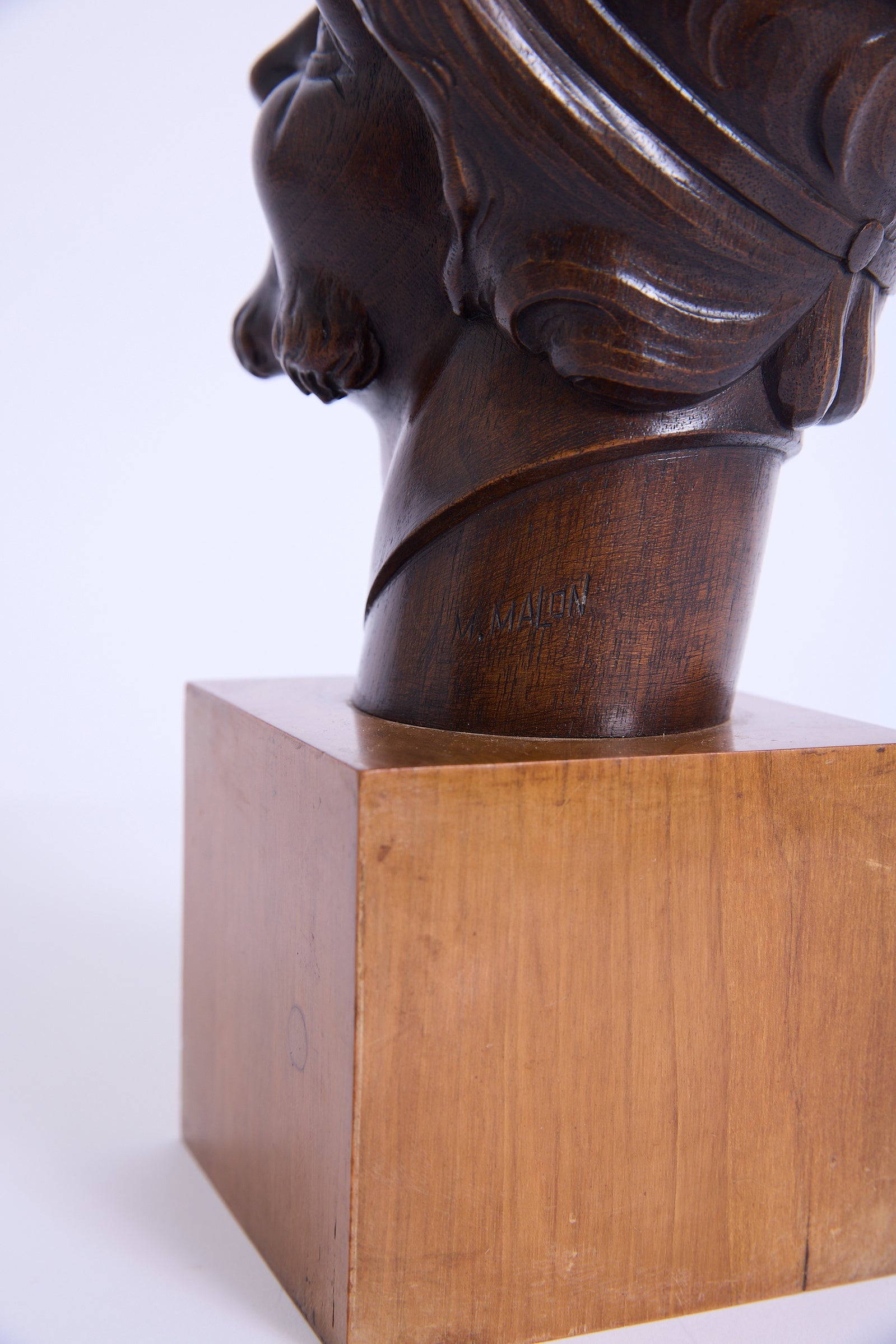 Art Deco Faun's Head Sculpture