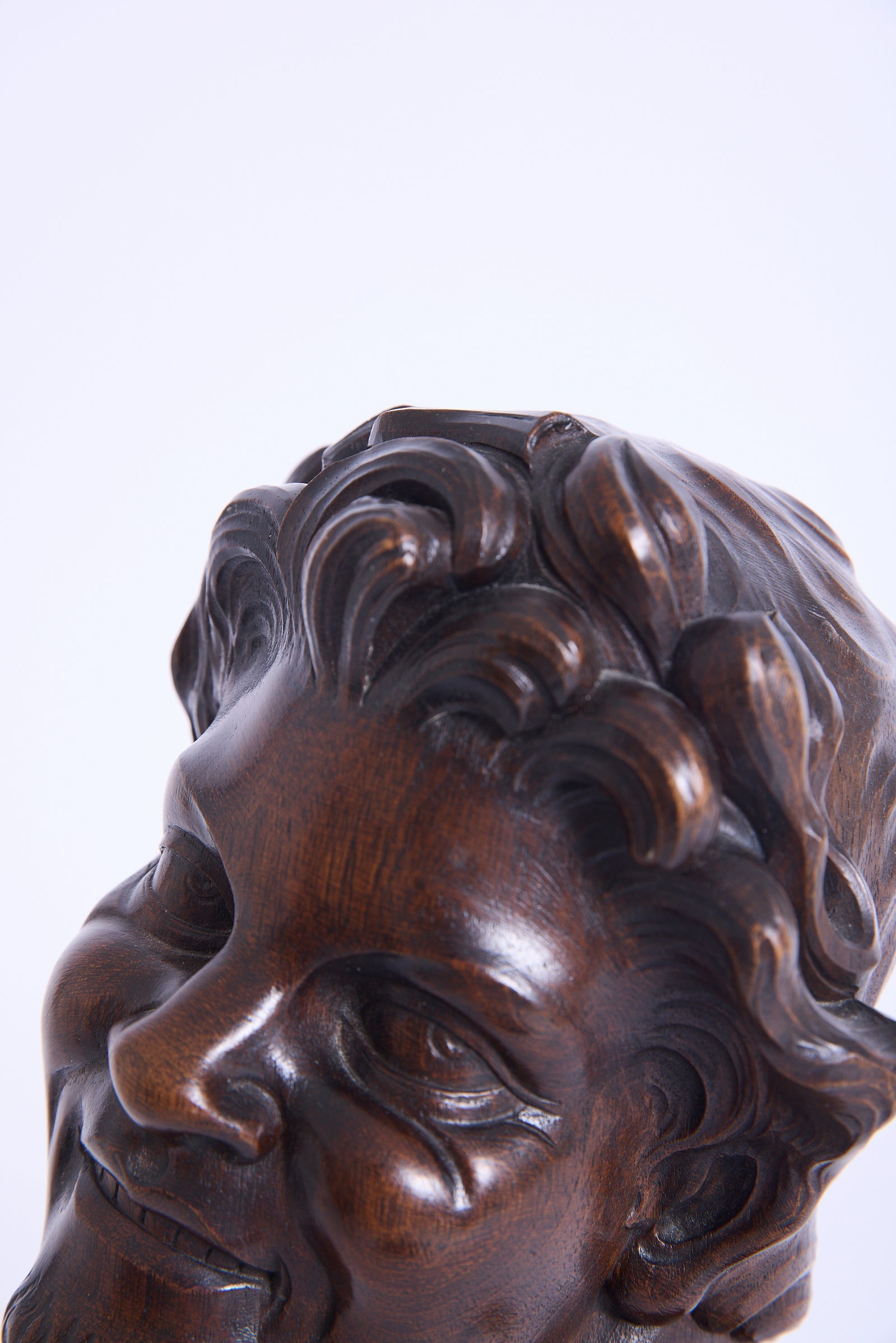 Art Deco Faun's Head Sculpture