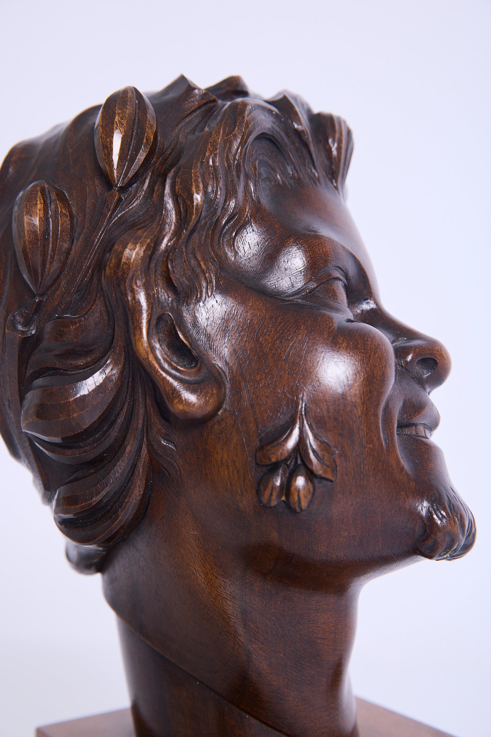 Art Deco Faun's Head Sculpture