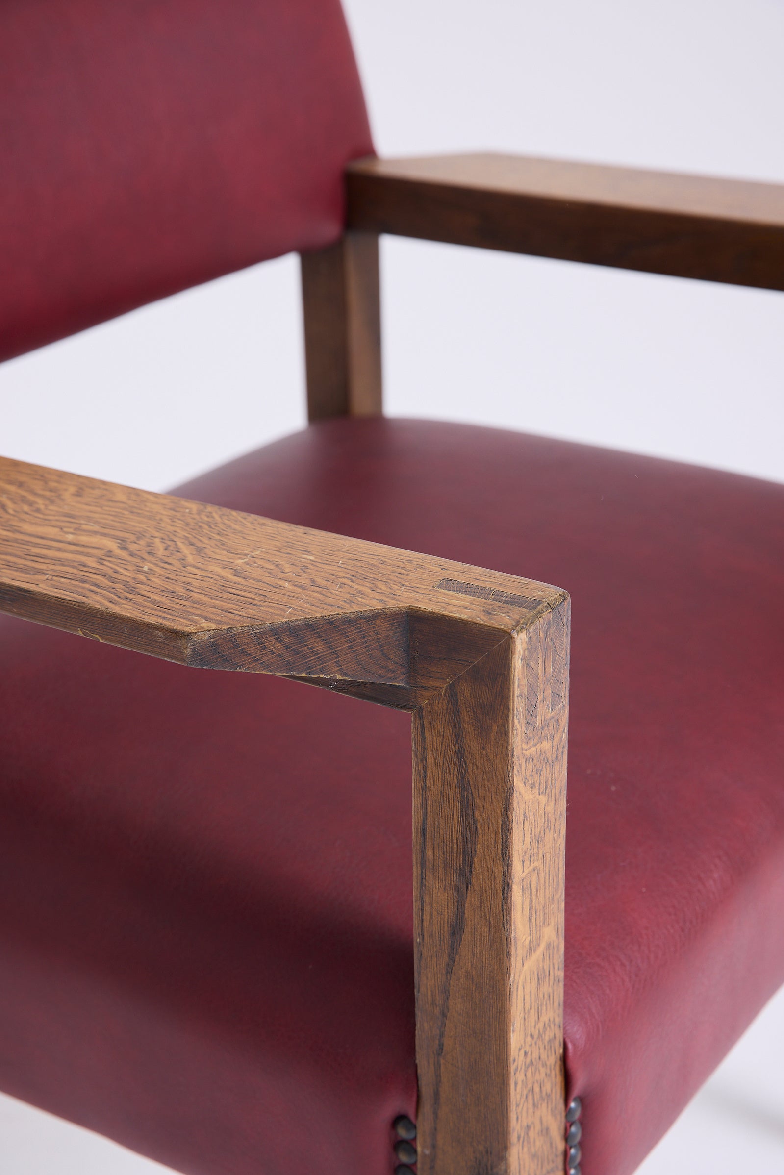 Modernist Oak Armchair