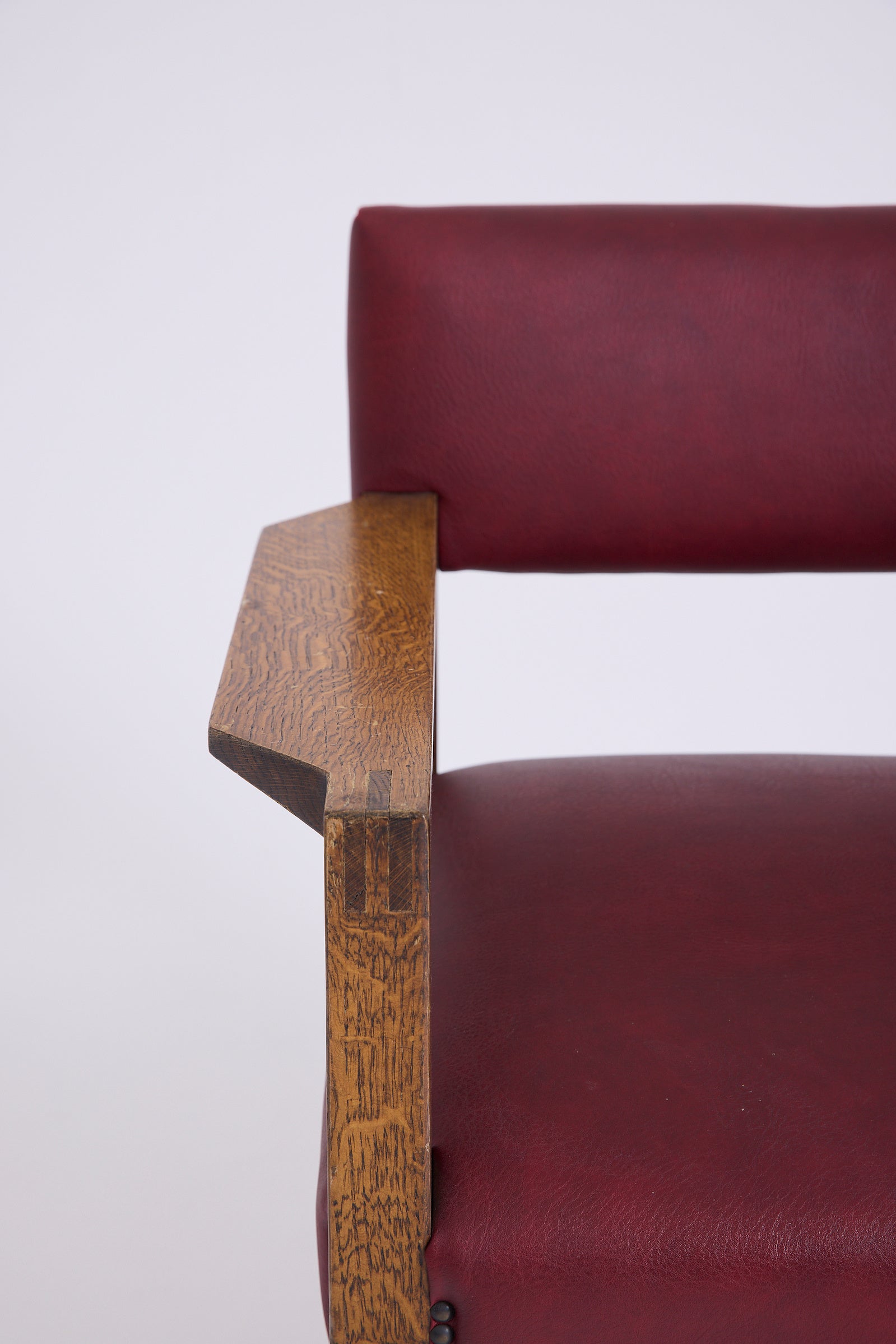 Modernist Oak Armchair