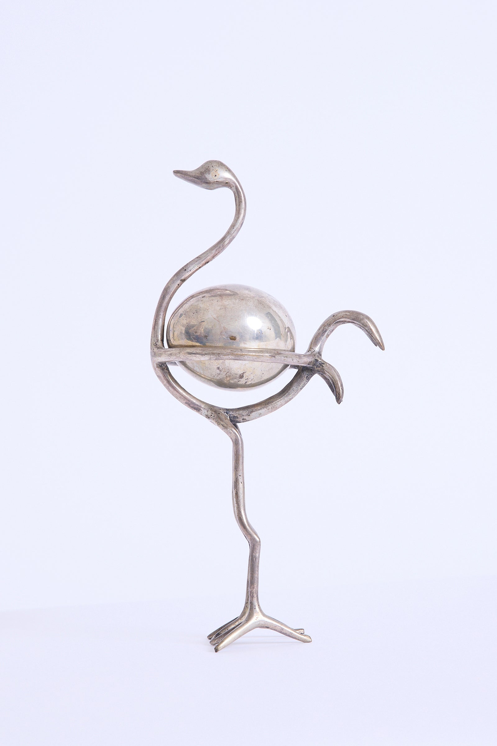 10634- Silvered Ostrich