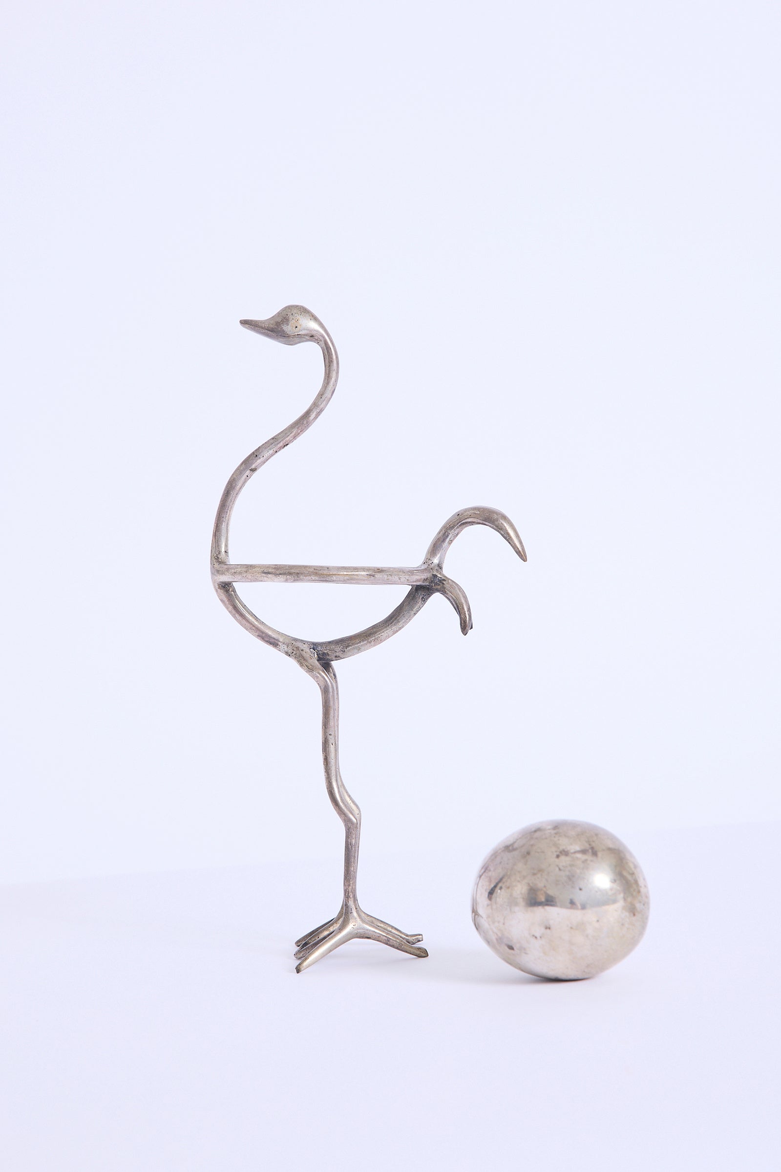 Silvered Ostrich
