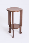 10635- Modernist Oak Side Table