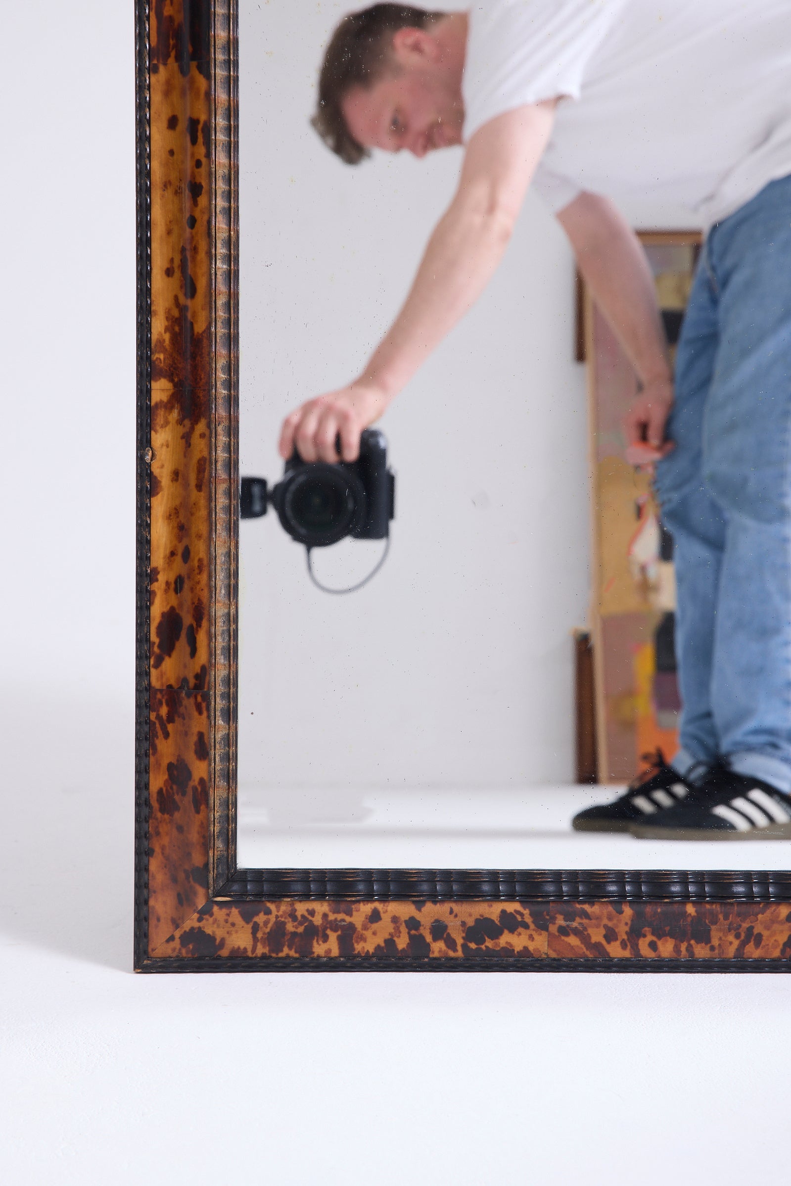 Tortoiseshell Mirror att. to Maison Frank