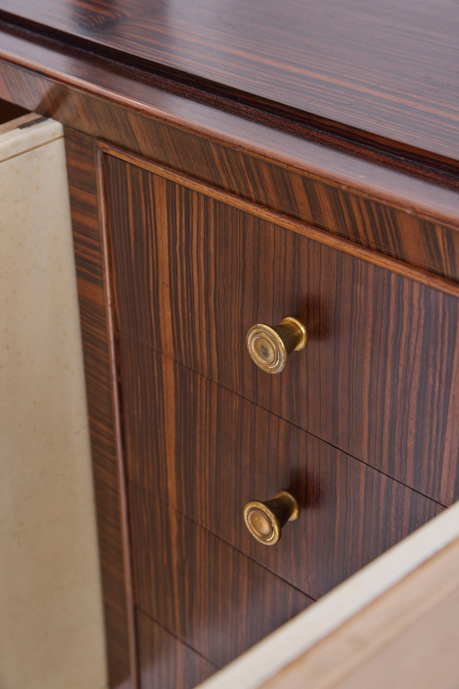 Art Deco Velum and Macassar Sideboard