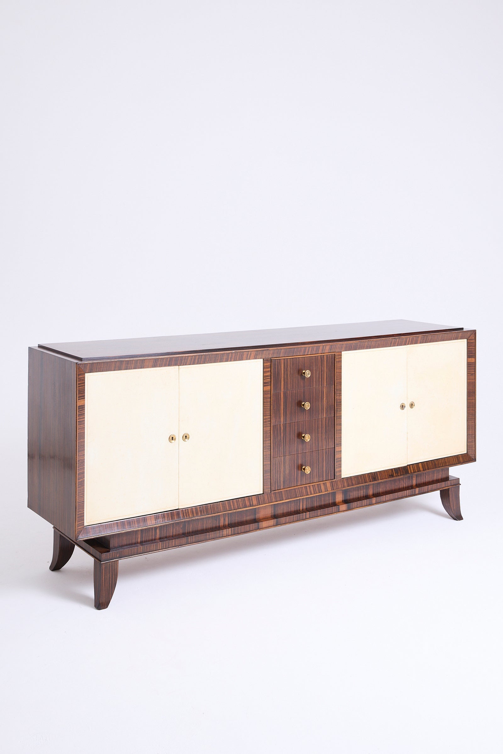 Art Deco Velum and Macassar Sideboard