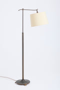 Art Deco Brass Reading Floor Lamp