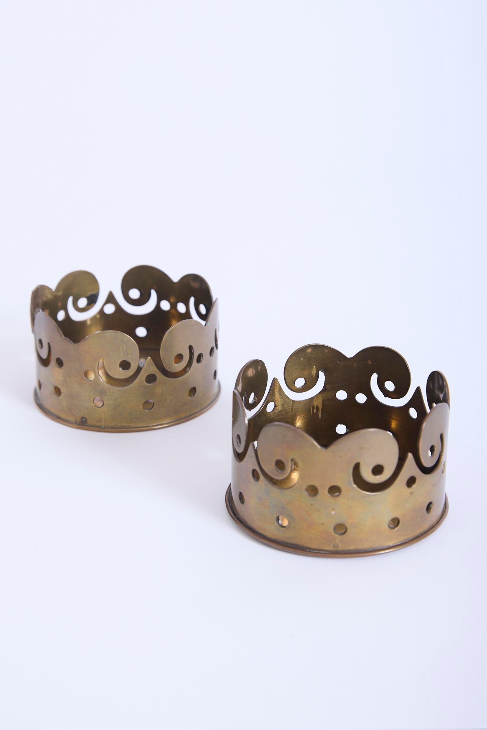 Pair of Brass Coasters