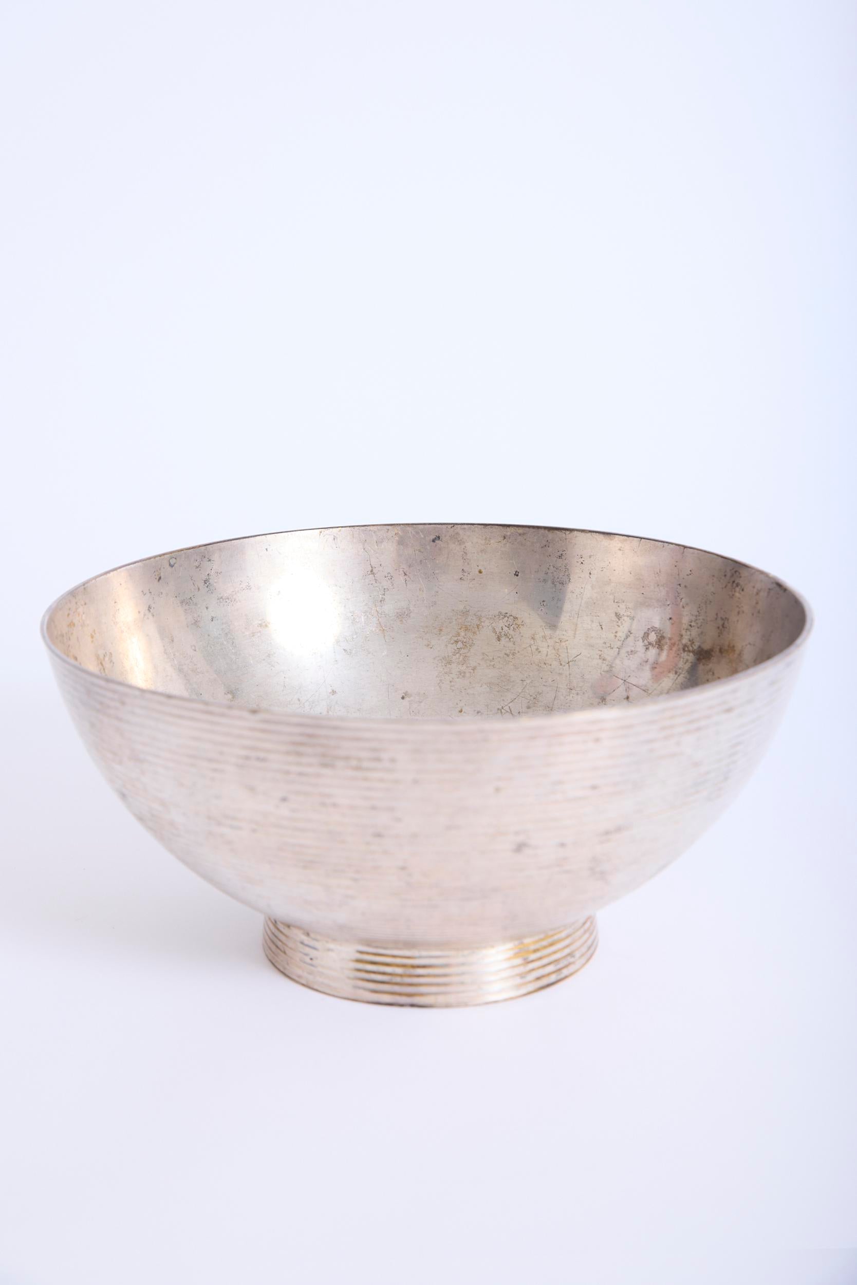 Art Deco Silvered Bowl