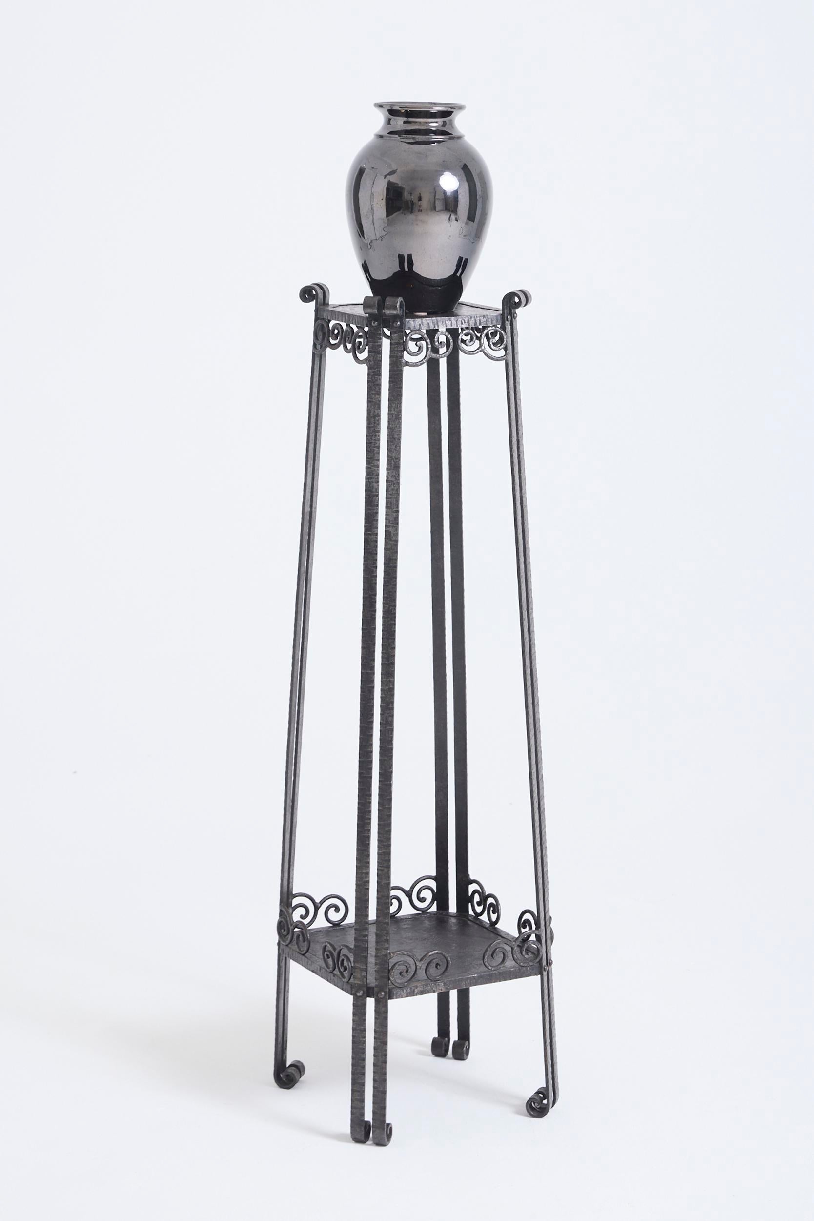 Art Deco Iron Pedestal