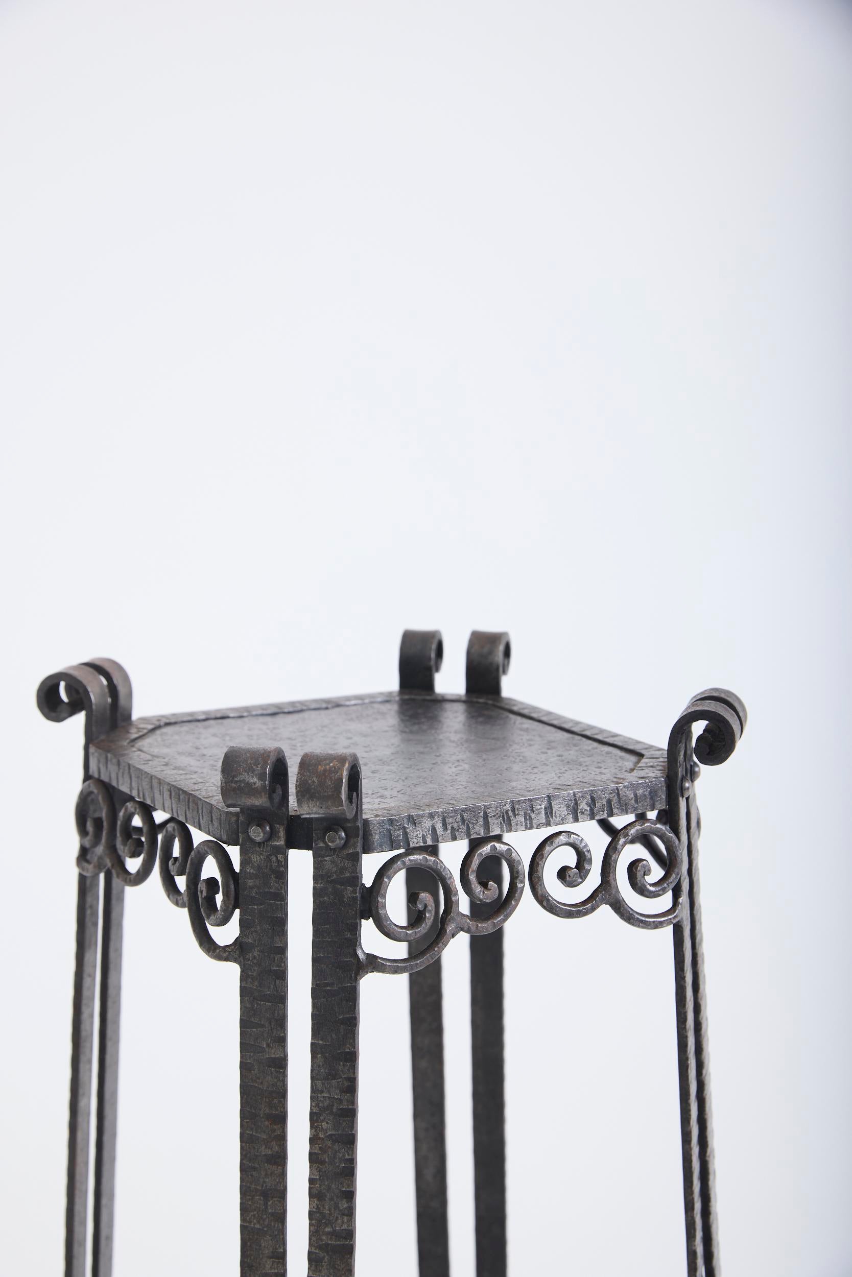 Art Deco Iron Pedestal
