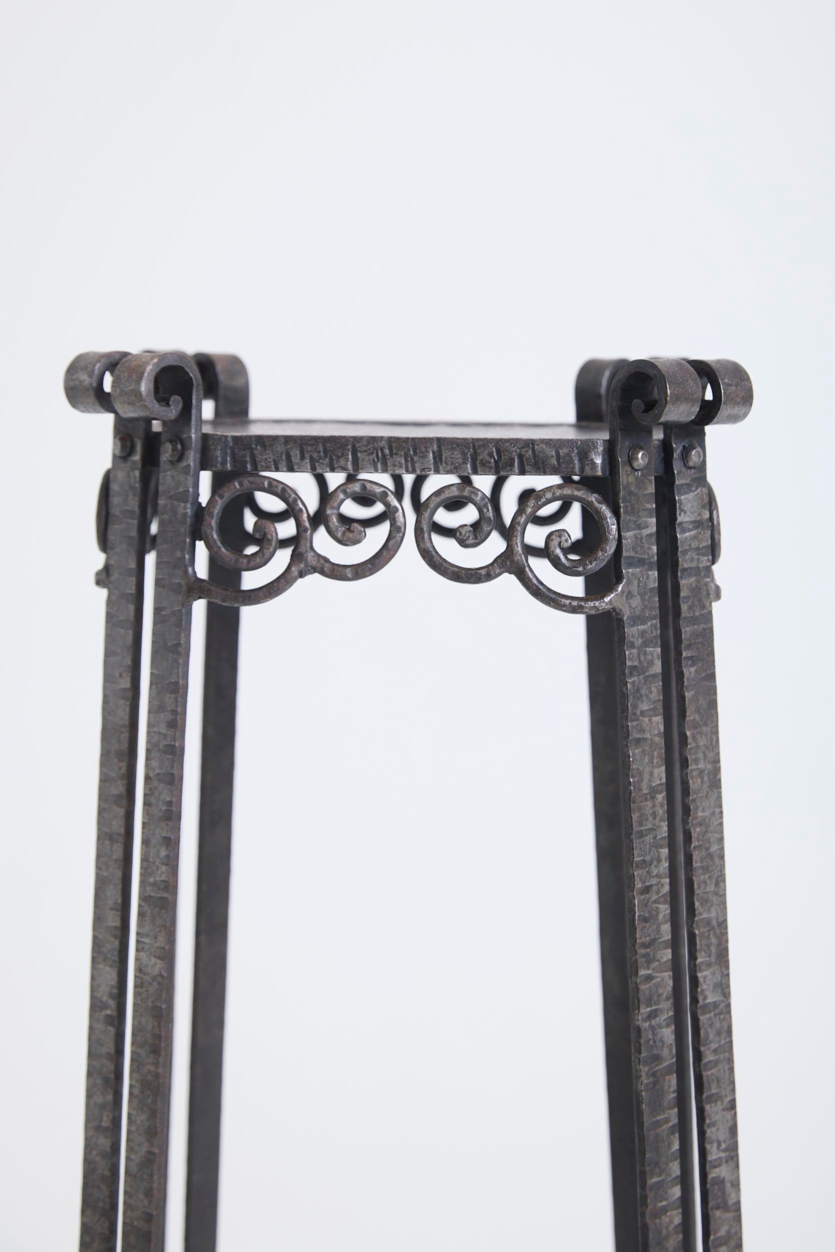 Art Deco Iron Pedestal
