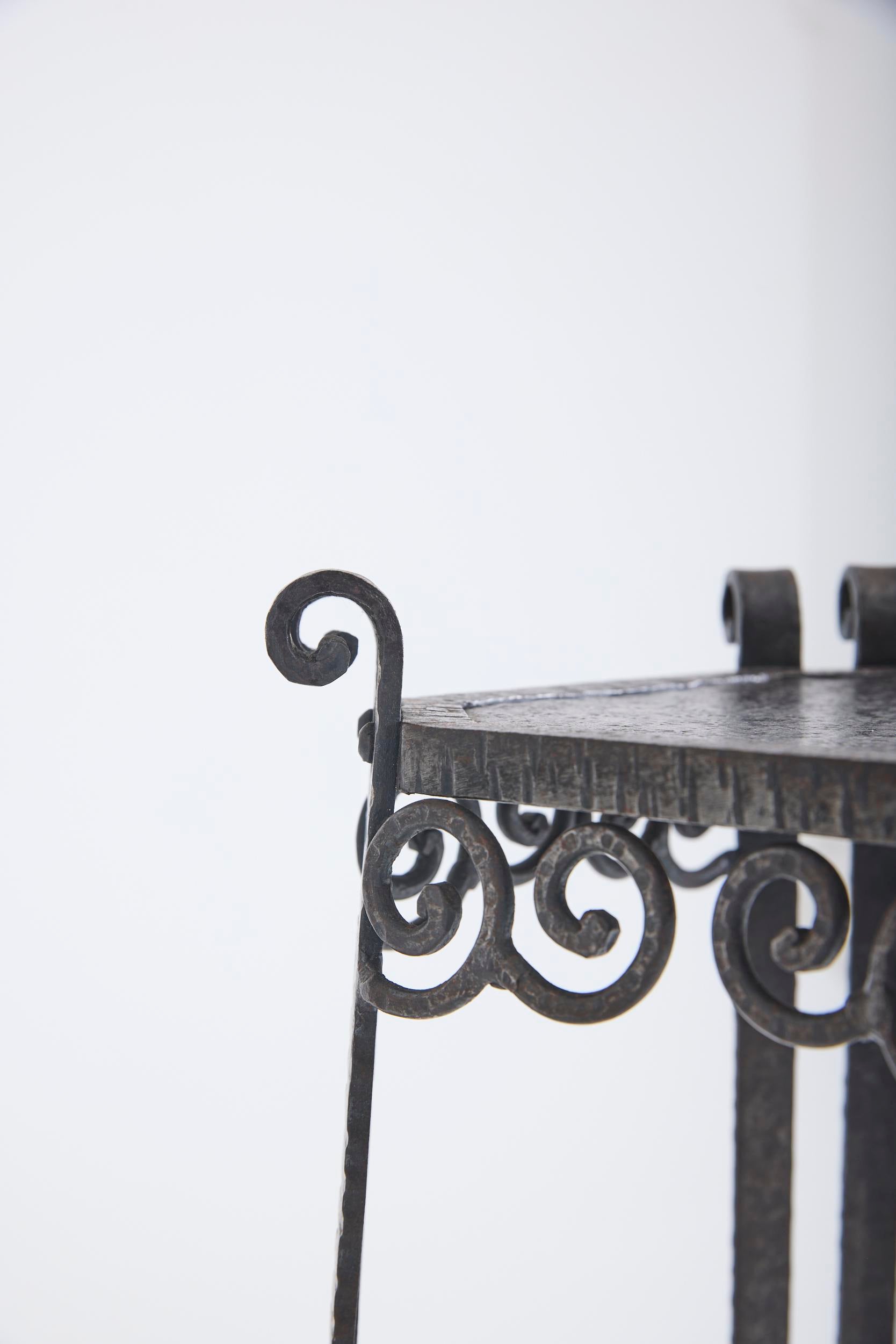 Art Deco Iron Pedestal