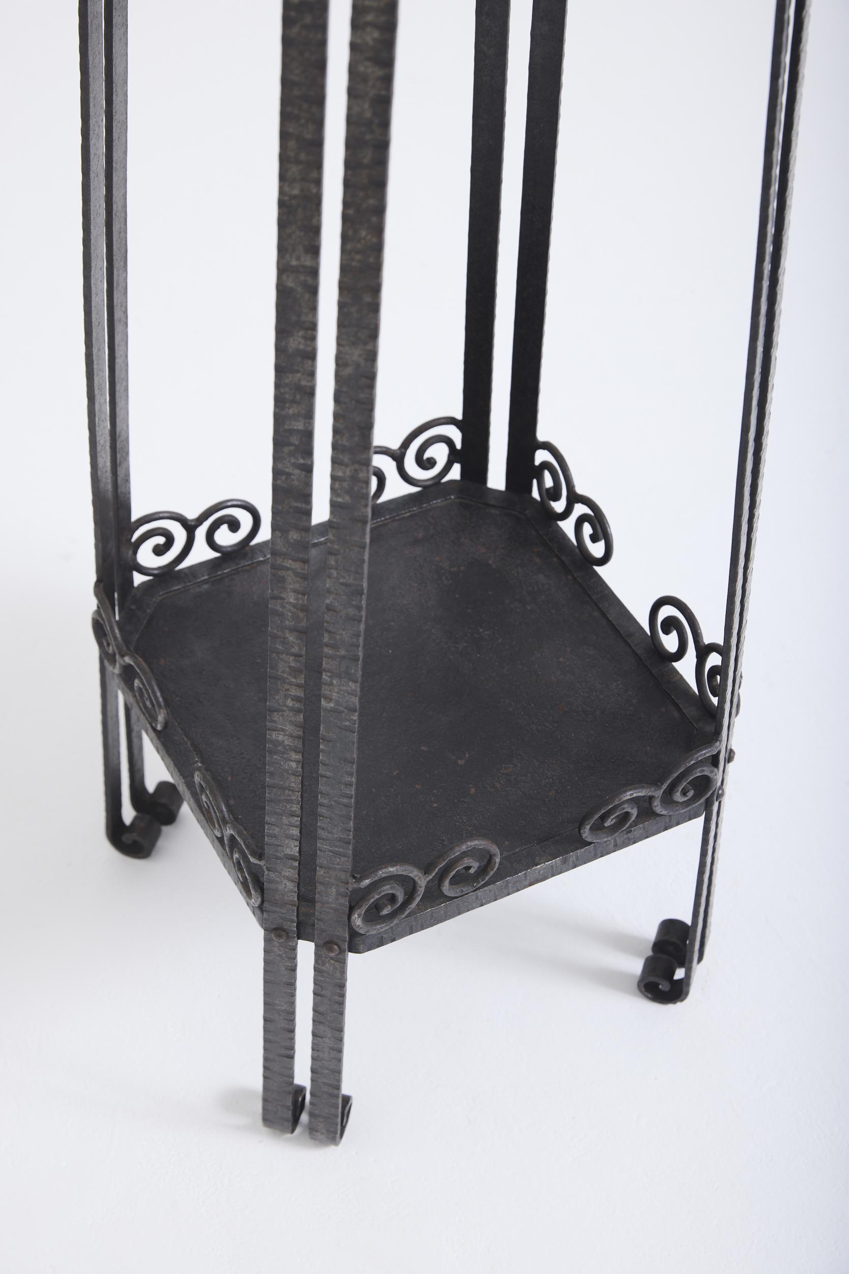Art Deco Iron Pedestal