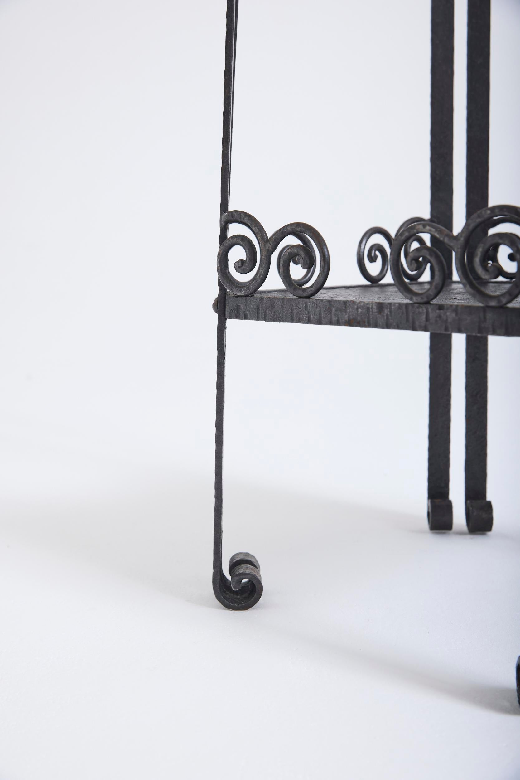 Art Deco Iron Pedestal