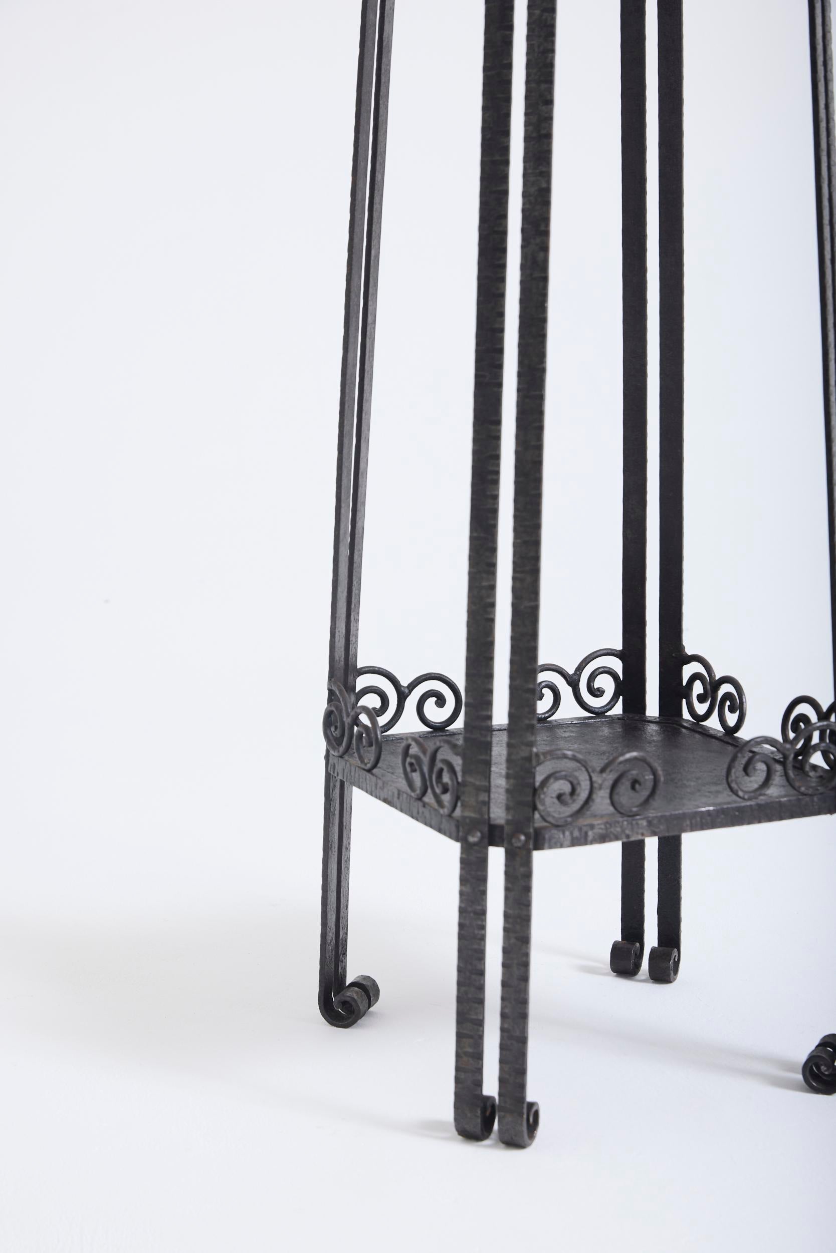 Art Deco Iron Pedestal