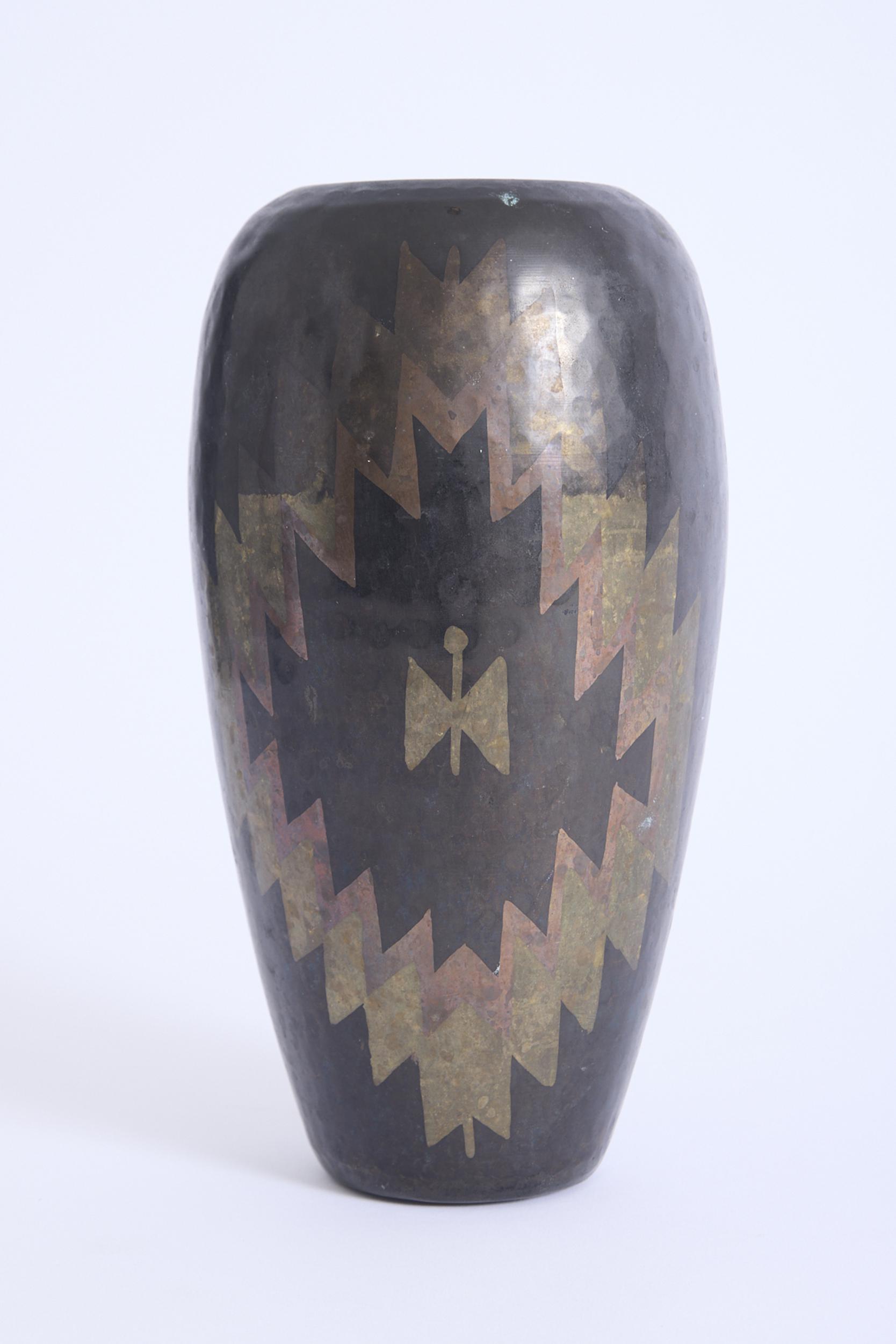 Art Deco Dinanderie Vase