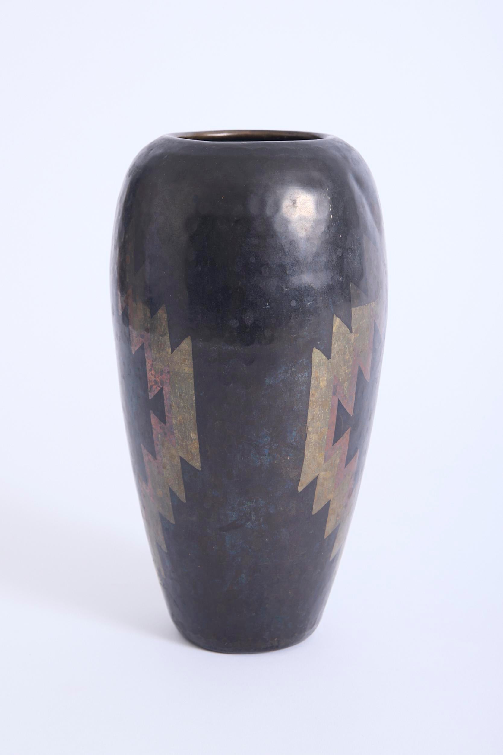 Art Deco Dinanderie Vase