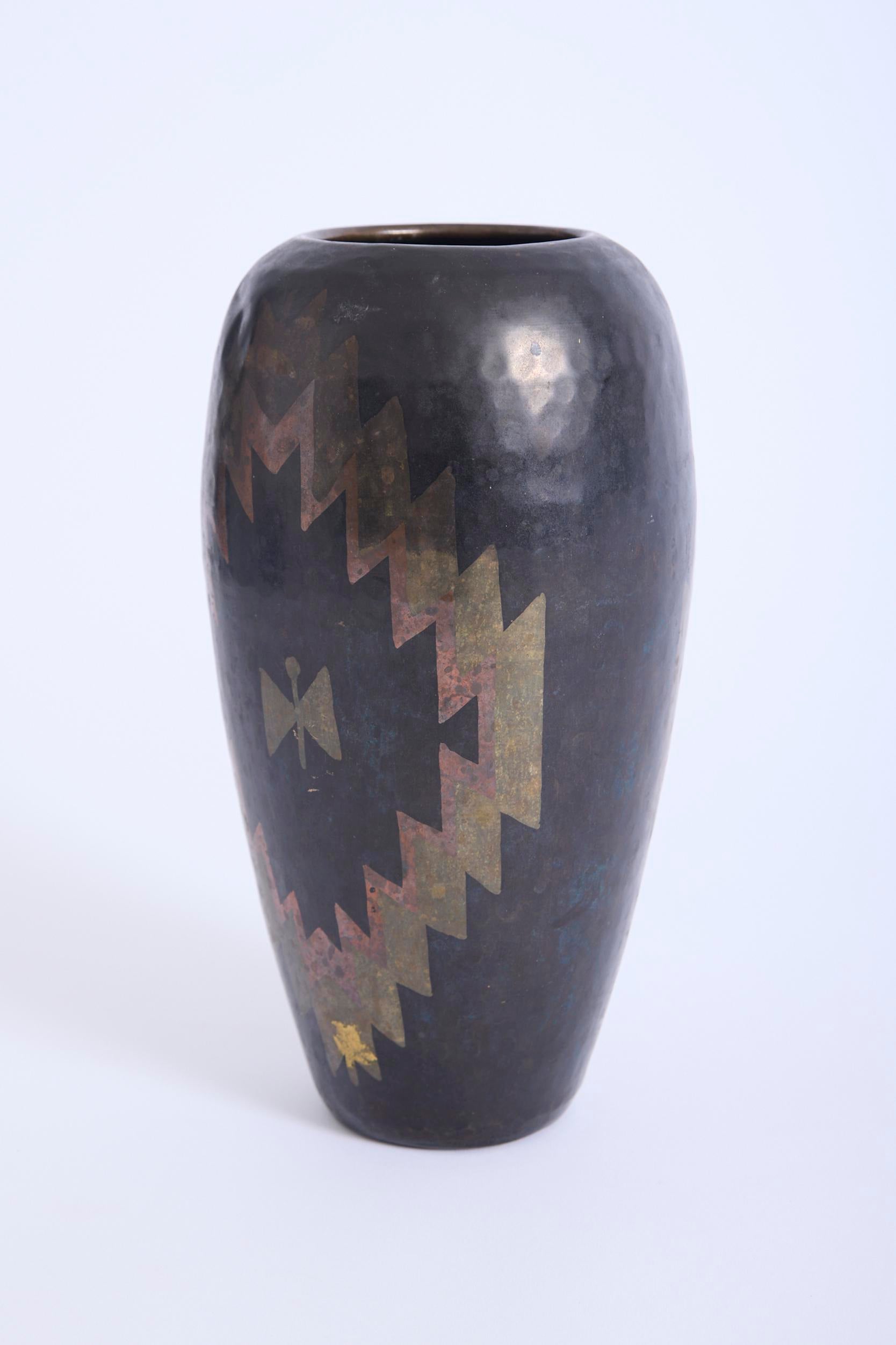 Art Deco Dinanderie Vase