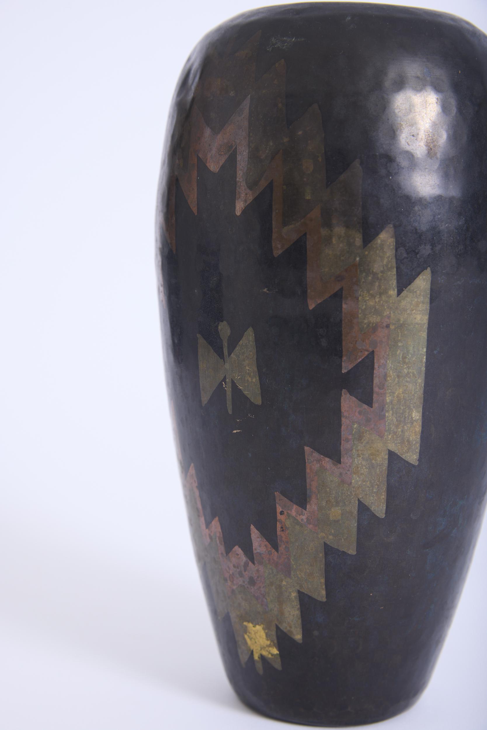 Art Deco Dinanderie Vase