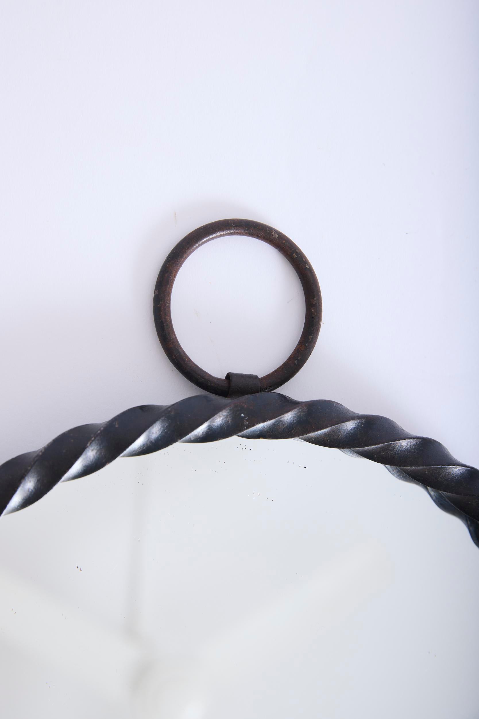 French Iron Mirror