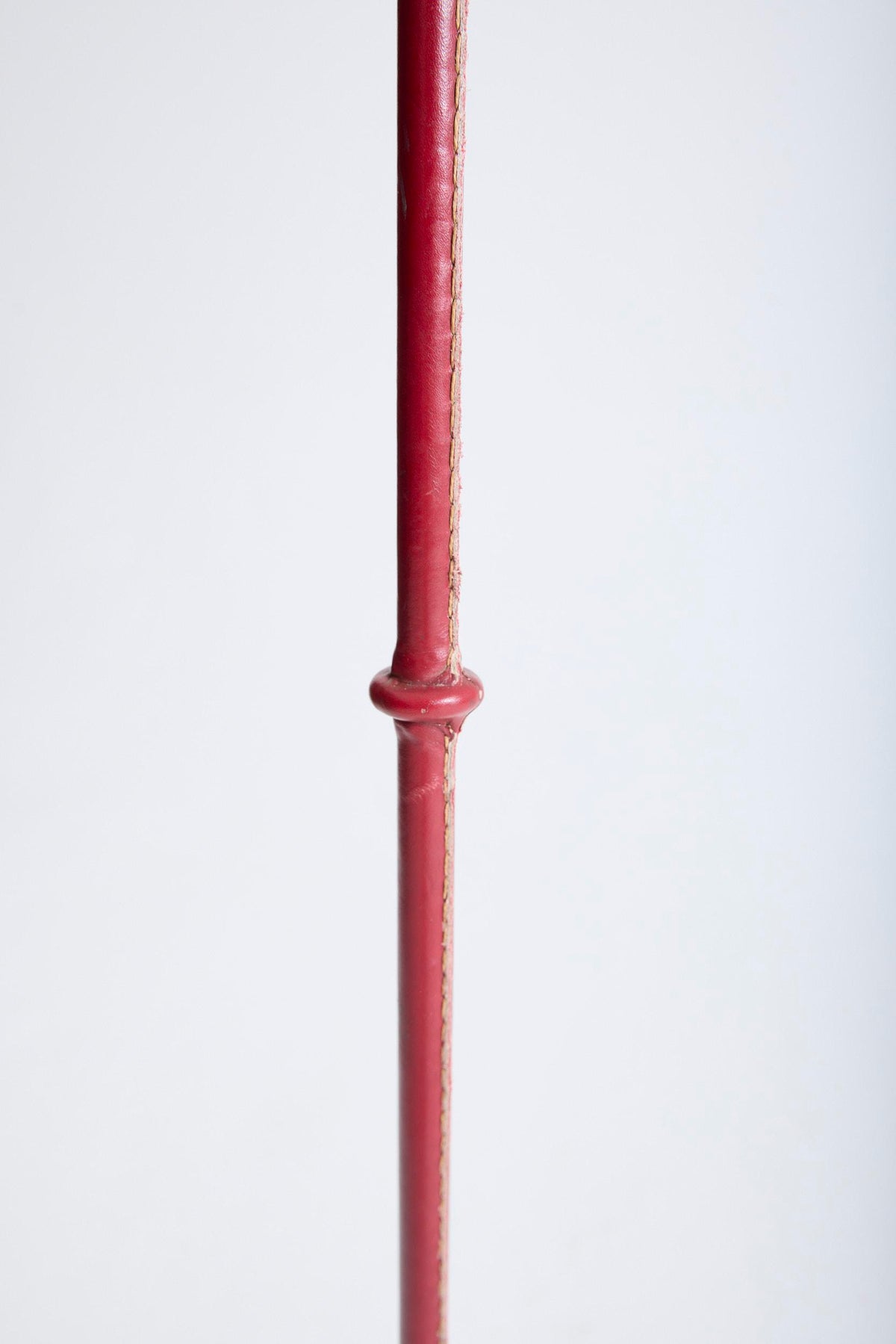 Red Leather Reading Floor Lamp by Valentí