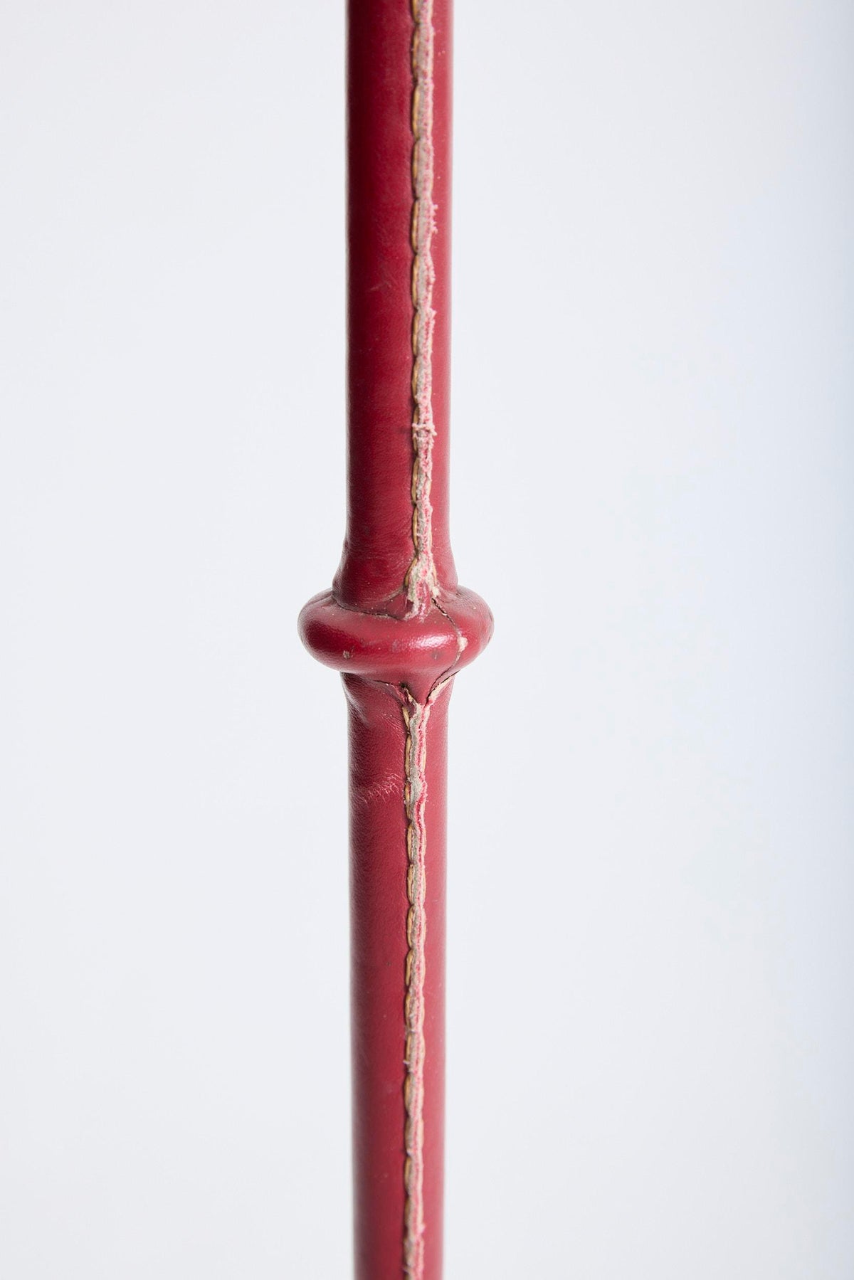 Red Leather Reading Floor Lamp by Valentí