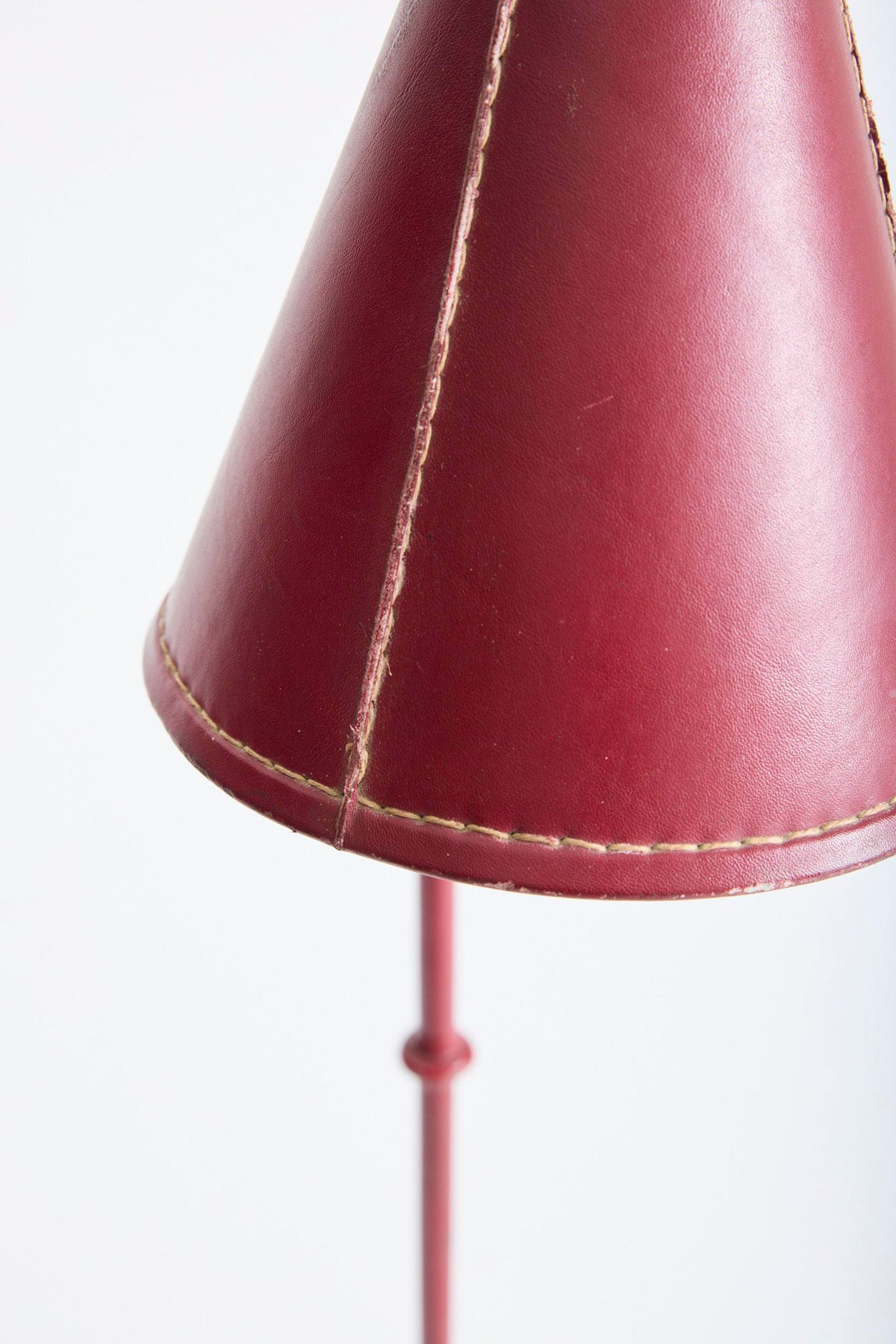 Red Leather Reading Floor Lamp by Valentí