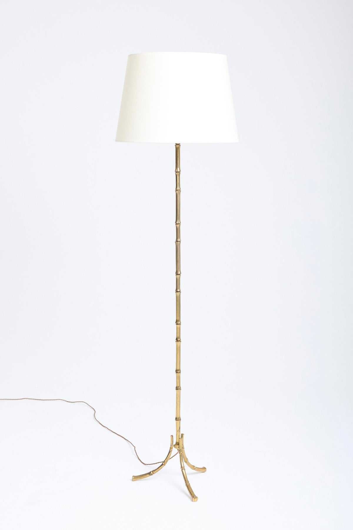 Brass Bamboo Floor Lamp