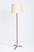 Brown Leather Floor Lamp