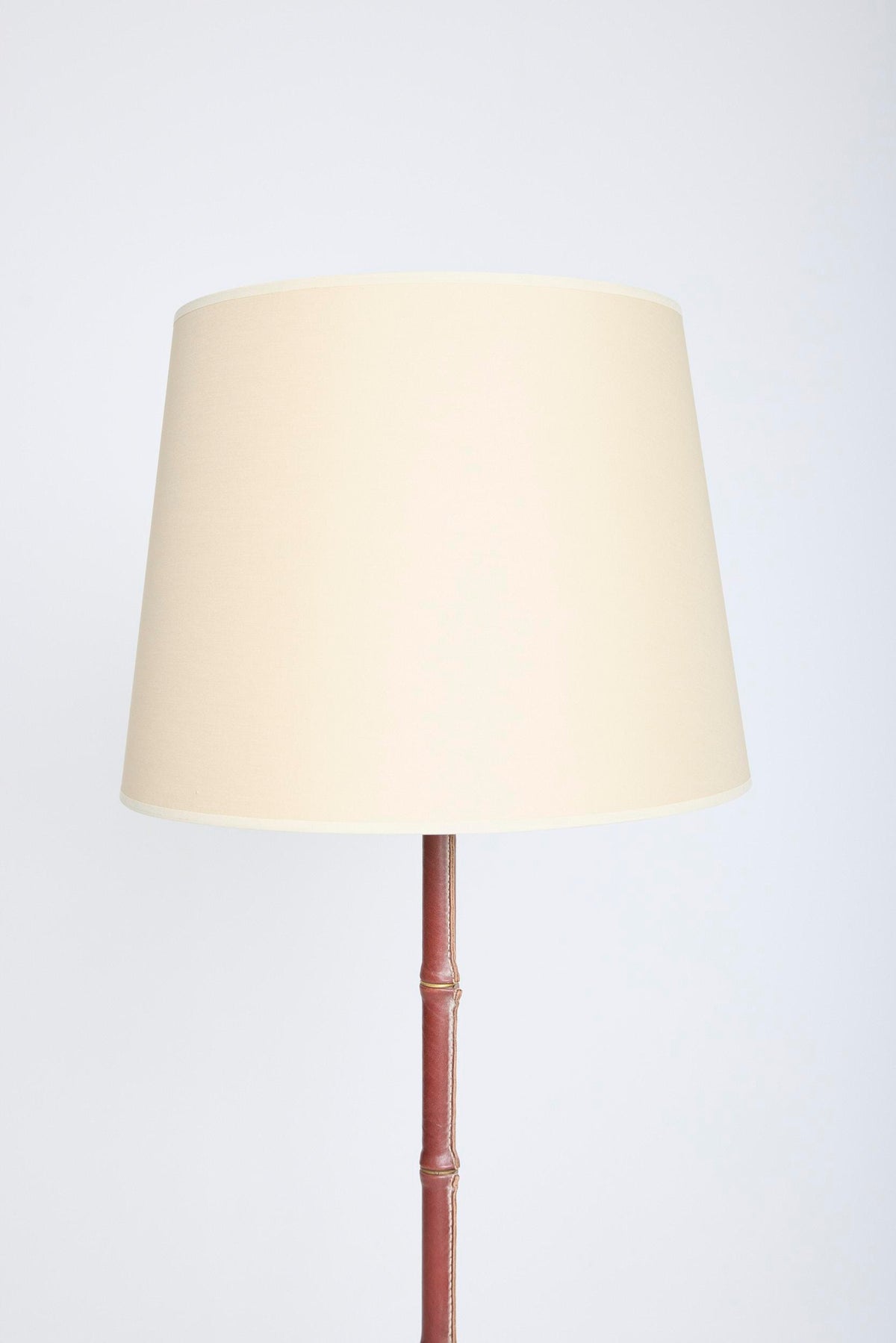 Brown Leather Floor Lamp